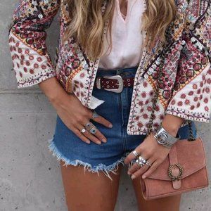 Zara Embroidered Beaded Jacket